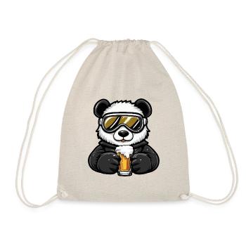 Panda Après-Ski Bière Bande Dessinée - Sac de sport léger - nature - Devant
