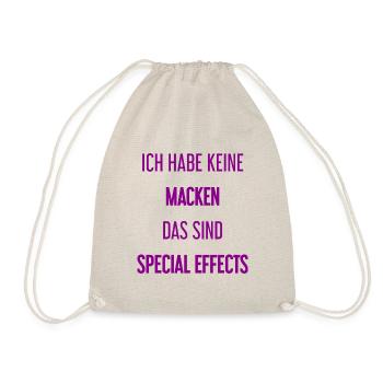 Keine Macken, nur Special Effects! - Turnbeutel - Natur - Vorne