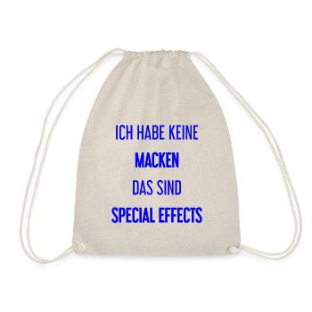 Keine Macken, nur Special Effects! - Turnbeutel - Natur - Vorne