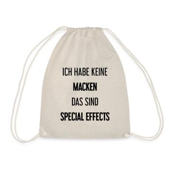 Keine Macken, nur Special Effects! - Turnbeutel - Natur - Vorne