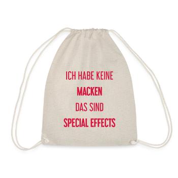 Keine Macken, nur Special Effects! - Turnbeutel - Natur - Vorne