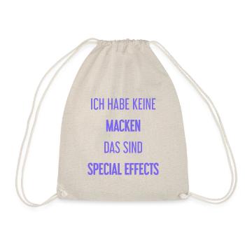 Keine Macken, nur Special Effects! - Turnbeutel - Natur - Vorne