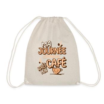 Ma journée commence après mon café - Sac de sport léger - nature - Devant