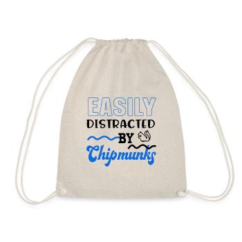Forest Animal Cute Chipmunk Nature Squirrel - Drawstring Bag - nature - Front
