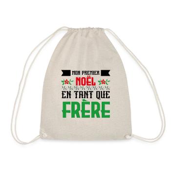 Le premier Noël en tant que frère - Sac de sport léger - nature - Devant