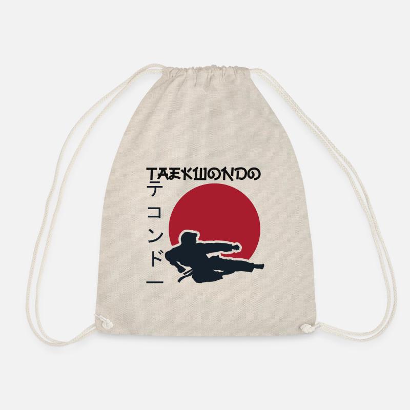 taekwondo. martial arts. Gift idea. Japan - Drawstring Bag - nature