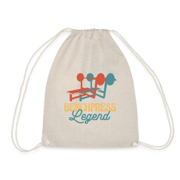 Benchpress Legend Powerlifter - Turnbeutel - Natur - Vorne