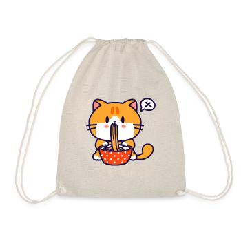 Chat Qui Mange des Spaghetti - Sac de sport léger - nature - Devant
