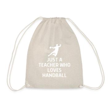 Handball Handballer Spruch Geschenk - Turnbeutel - Natur - Vorne