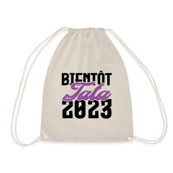 Cadeau Annonce grossesse bientôt Tata 2023. Tante. - Sac de sport léger - nature - Devant