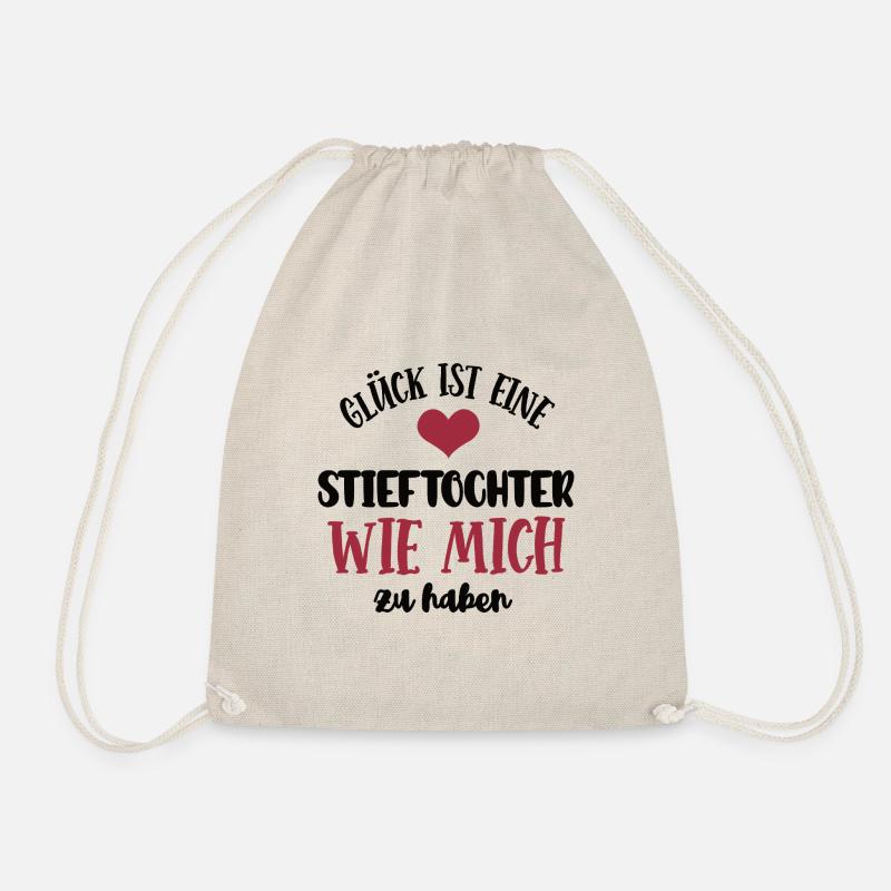 Stieftochter Danke Dankeschön Geburtstag Stiefkind - Turnbeutel - Natur
