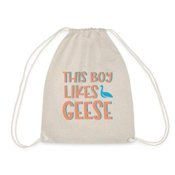 Wildlife Geese Bird Cute Goose Nature - Drawstring Bag - nature - Front