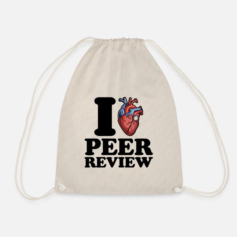 Ich liebe Peer-Review - Turnbeutel - Natur