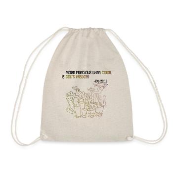 Coral Reefs Wisdom Coral Reefs Faith Bible - Drawstring Bag - nature - Front