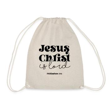 Jésus Christ Seigneur, verset de la Bible, - Sac de sport léger - nature - Devant