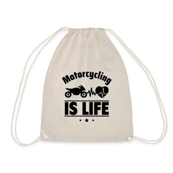 La moto, c’est la vie - Sac de sport léger - nature - Devant