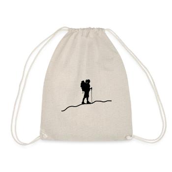 mountains hiking - Drawstring Bag - nature - Front