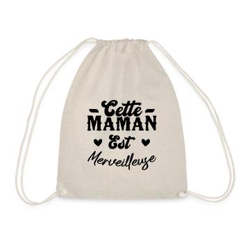 Cette maman est merveilleuse - Sac de sport léger - nature - Devant