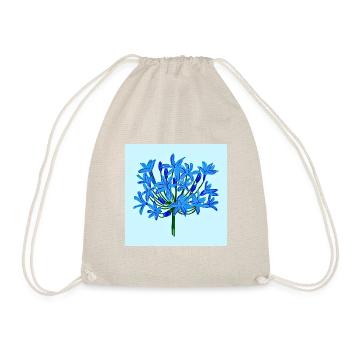 Blaue Blume - Turnbeutel - Natur - Vorne