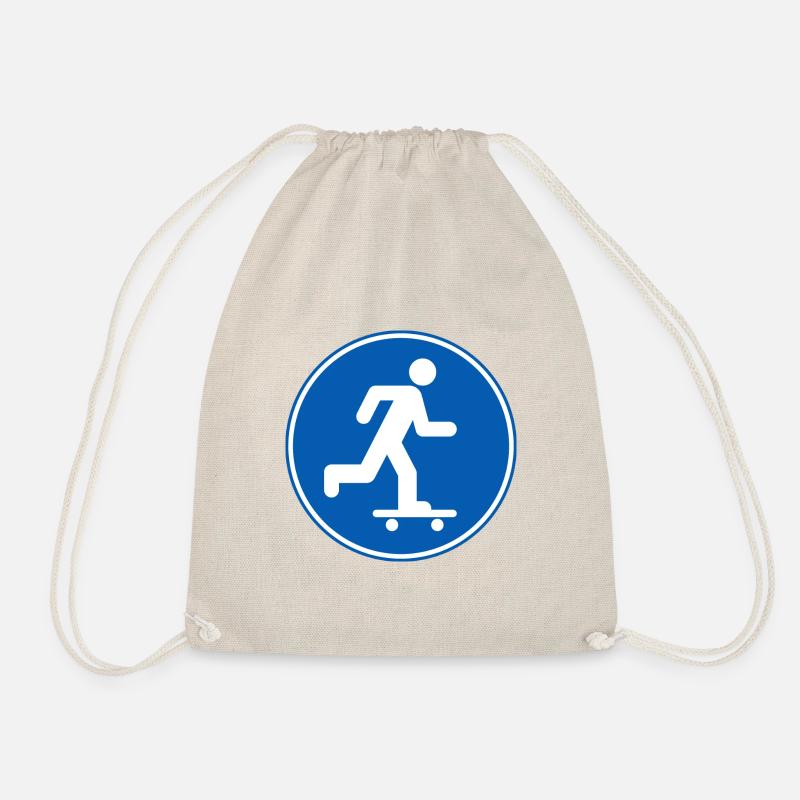 Skateboard, Skater - Drawstring Bag - nature