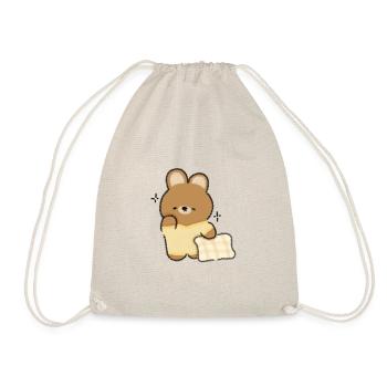 Sleepy bunny - Drawstring Bag - nature - Front