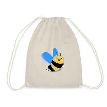 Funny Bee: Bee Yourself - Turnbeutel - Natur - Vorne