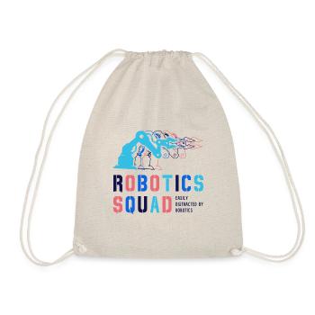 Robotics Squad Mechanic Engineer Student Robot - Drawstring Bag - nature - Front
