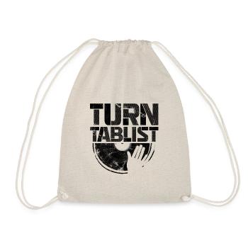 Turntablist Dj Mix Vinyl Hip-Hop Music - Drawstring Bag - nature - Front