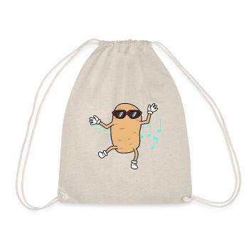 Dancing Potatoe for Hobby Chef Cute Vegetable - Drawstring Bag - nature - Front