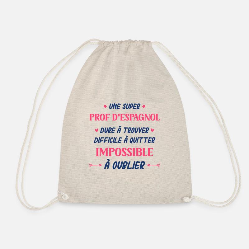 Une super prof d'espagnol - Sac de sport léger - nature