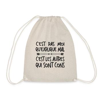 C'est Pas Moi Qui explique Mal - Sac de sport léger - nature - Devant