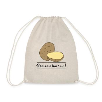 Légumes | Hobby Chef | Pommes de terre mignonnes | - Sac de sport léger - nature - Devant