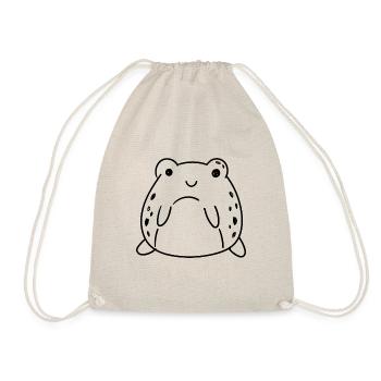 Jolie grenouille, dessin de silhouette artistique, - Sac de sport léger - nature - Devant