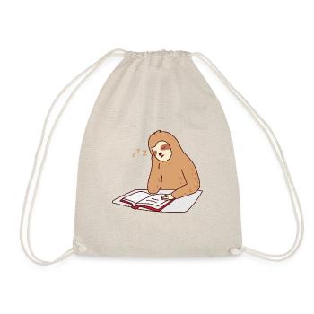 Livres paresseux lisant Sleeping Fatigué Lazy - Sac de sport léger - nature - Devant
