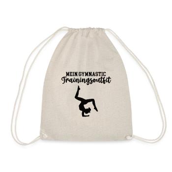Turnerin Sportgymnastik Turnen Turnshirt Gymnastik - Turnbeutel - Natur - Vorne