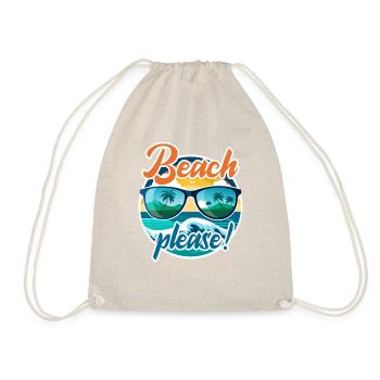 Beach please! - Turnbeutel - Natur - Vorne