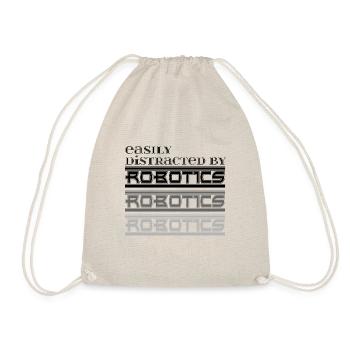 Distraits par la robotique : des robots à dictons - Sac de sport léger - nature - Devant