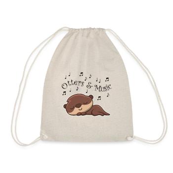Loutres et notes de musique Clef de musicien Cute - Sac de sport léger - nature - Devant