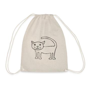 Joli chat, illustration simple, Kitty - Sac de sport léger - nature - Devant