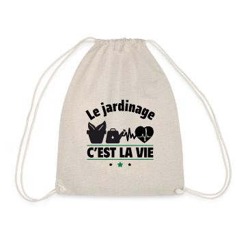 le jardinage c est la vie,jardinie,jardinière - Sac de sport léger - nature - Devant