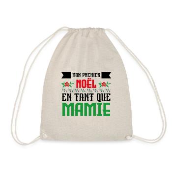 Premier noël en tant que mamie - Sac de sport léger - nature - Devant