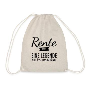 Rente 2023 - Eine Legende Verlässt Das Gelände - Turnbeutel - Natur - Vorne