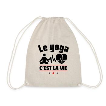 le yoga c est la vie - Sac de sport léger - nature - Devant