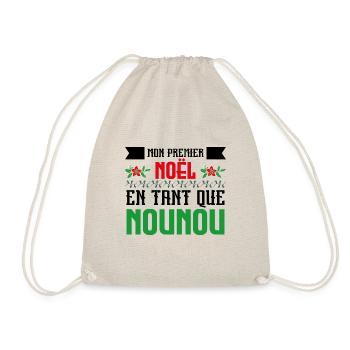 Mon Premier Noel tant que nounou - Sac de sport léger - nature - Devant