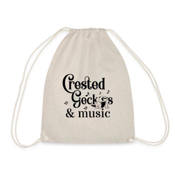 Exotic Animal Reptiles Wildlife Crested Geckos - Drawstring Bag - nature - Front