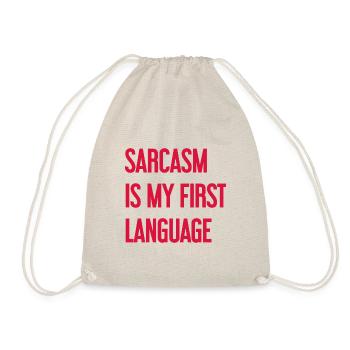 Sarcasm Pro - Drawstring Bag - nature - Front