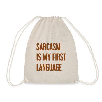 Sarcasm Pro - Drawstring Bag - nature - Front