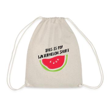 Watermelon Ironic Quote Fruits tropicaux d'été - Sac de sport léger - nature - Devant