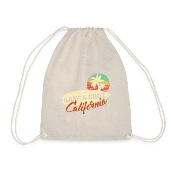 Santa Cruz California Surfer Surfen Vintage Gift - Turnbeutel - Natur - Vorne