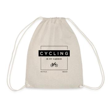 Cycling as Cardio Environment Bicycle Nature - Drawstring Bag - nature - Front